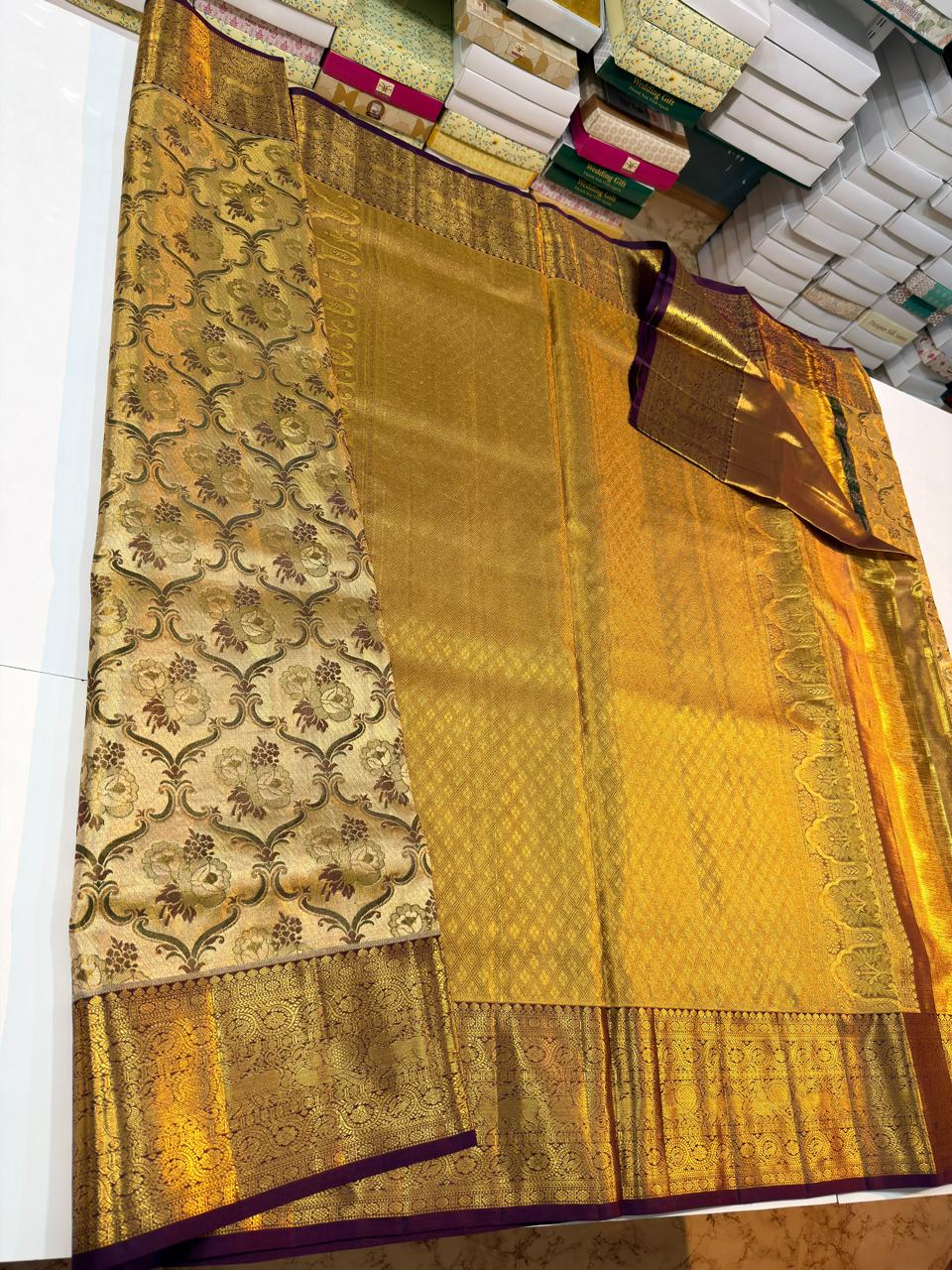 Kanchipuram Pure Tissue Silk Saree