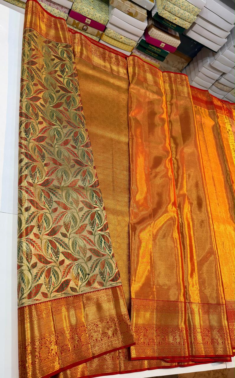 Kanchipuram Pure Tissue Silk Saree