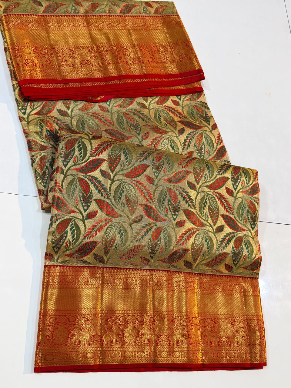 Kanchipuram Pure Tissue Silk Saree