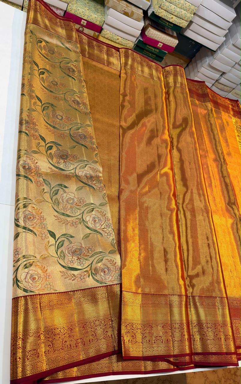 Kanchipuram Pure Tissue Silk Saree