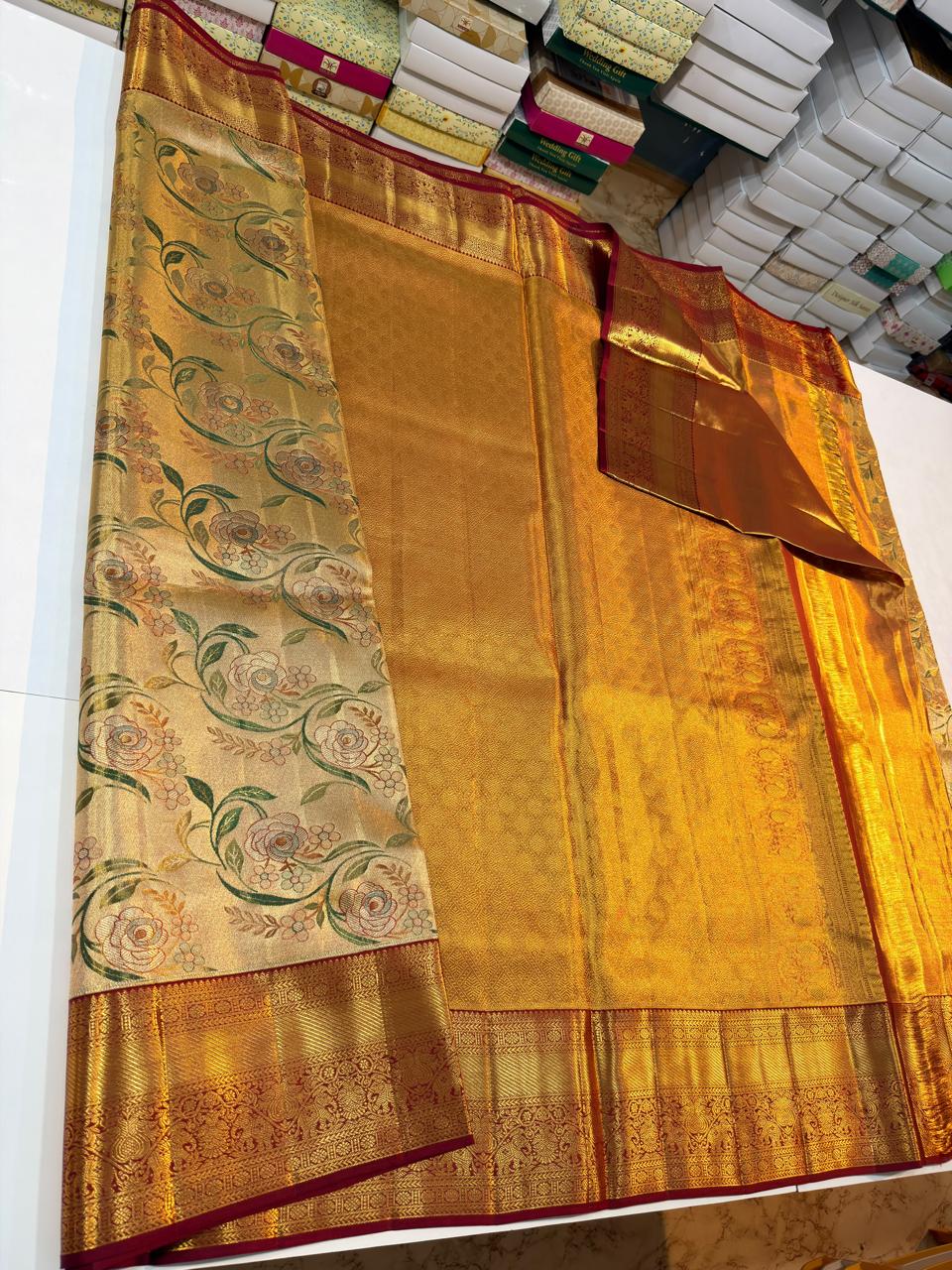 Kanchipuram Pure Tissue Silk Saree