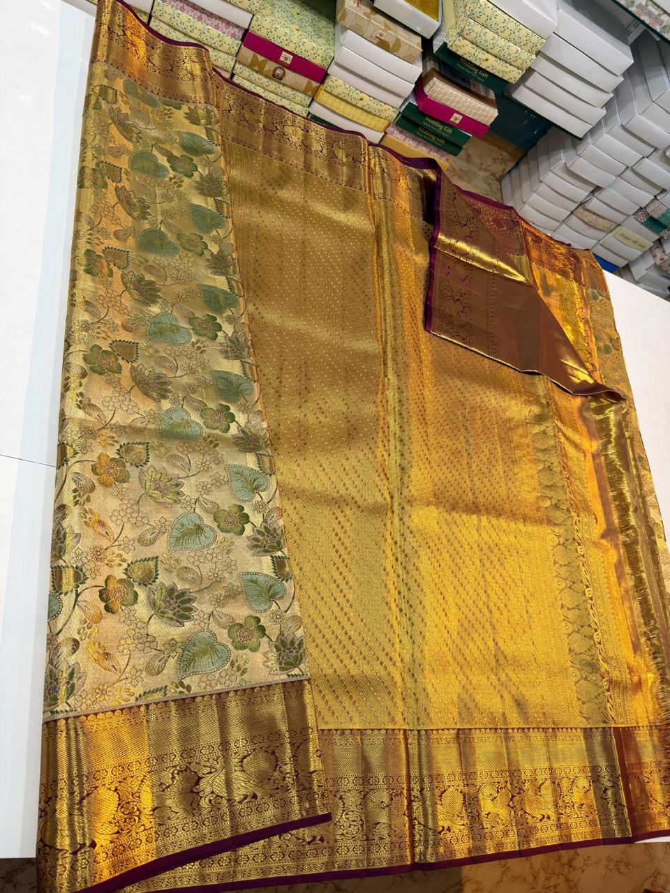 Kanchipuram Pure Tissue Silk Saree