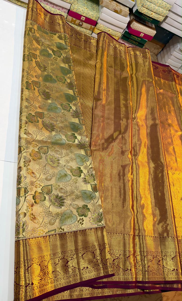 Kanchipuram Pure Tissue Silk Saree