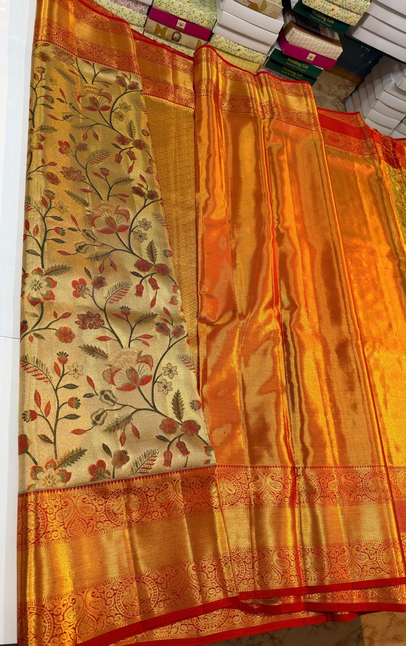 Kanchipuram Pure Tissue Silk Saree