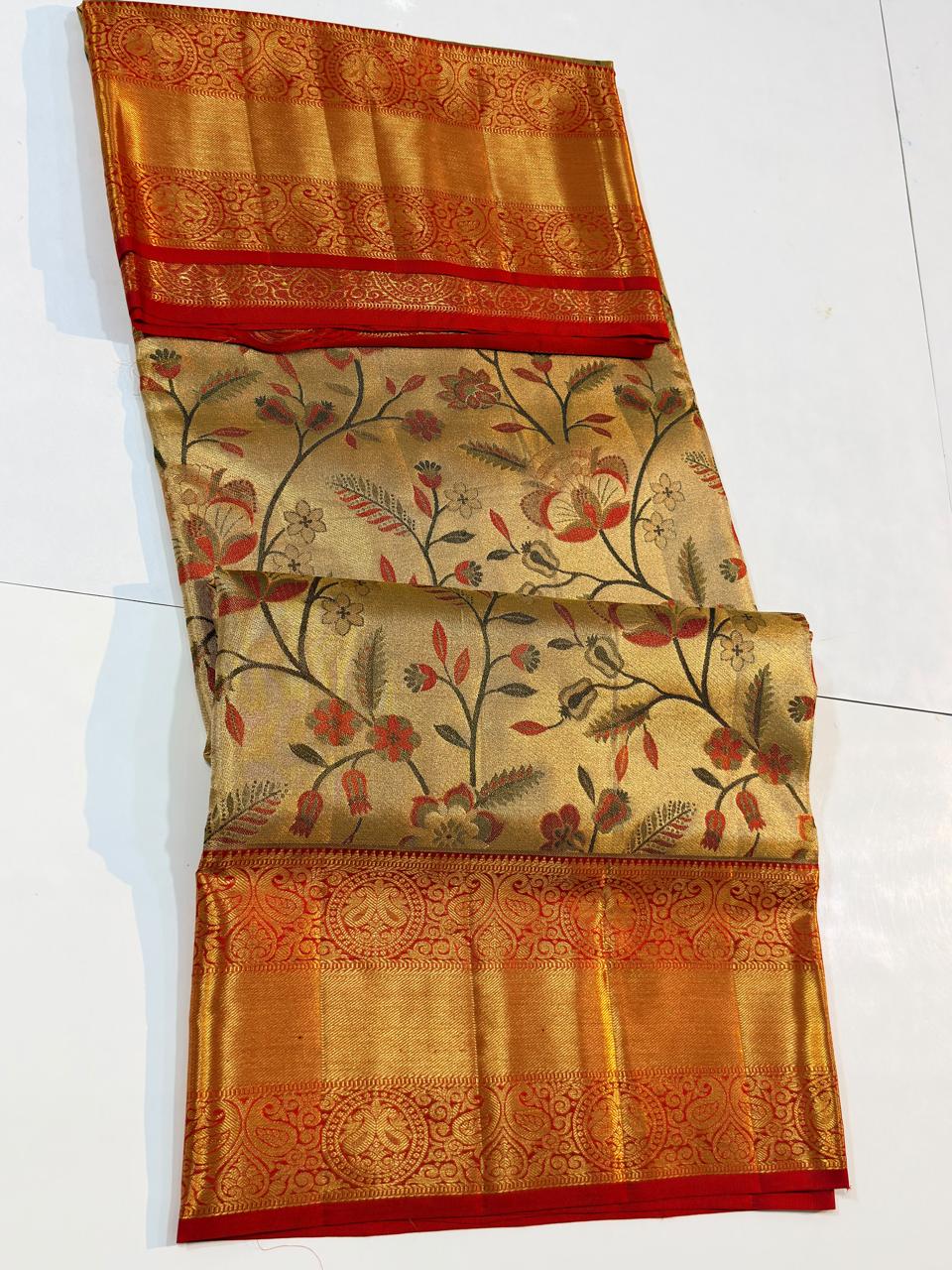 Kanchipuram Pure Tissue Silk Saree