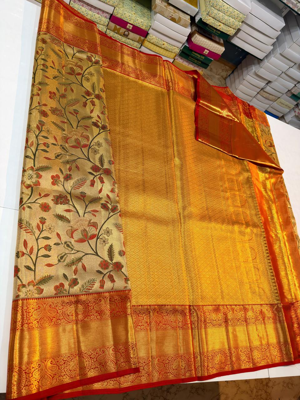 Kanchipuram Pure Tissue Silk Saree