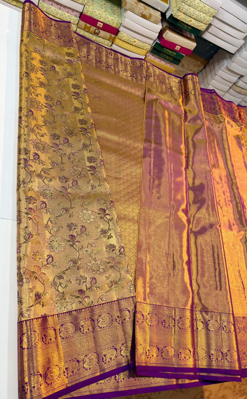 Kanchipuram Pure Tissue Silk Saree
