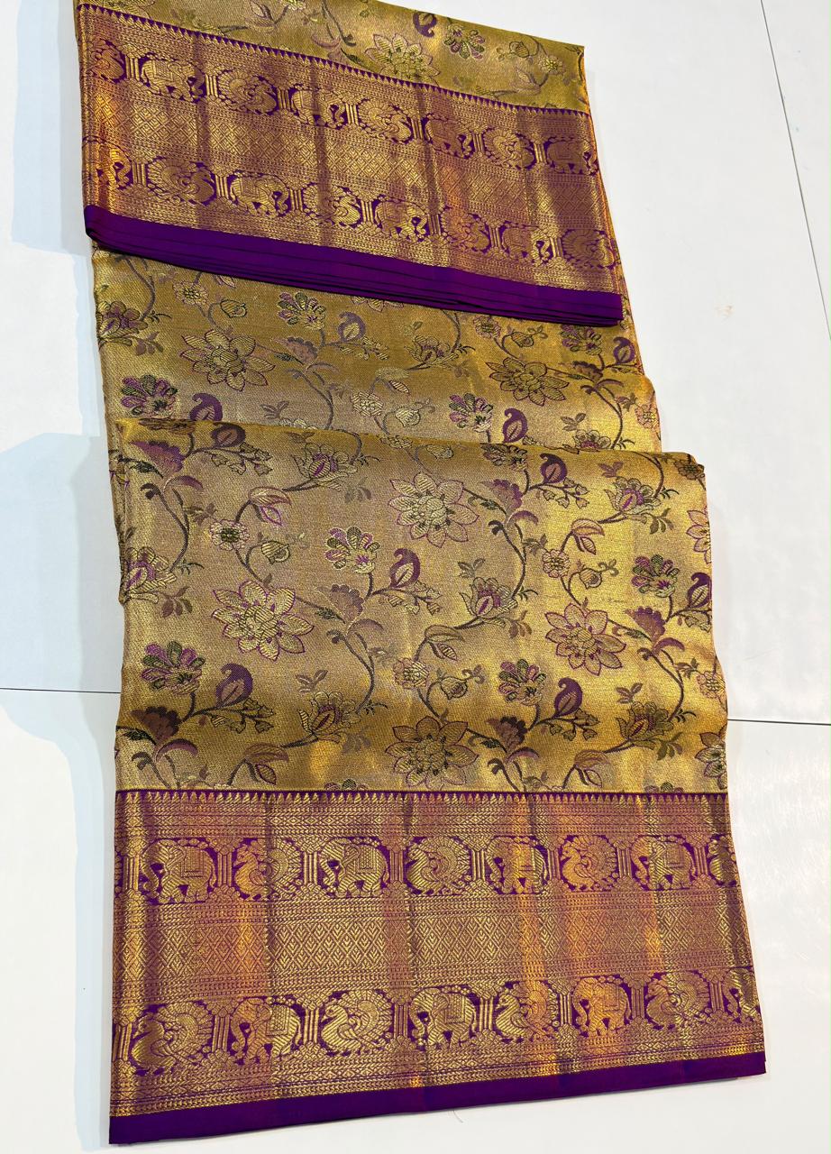 Kanchipuram Pure Tissue Silk Saree