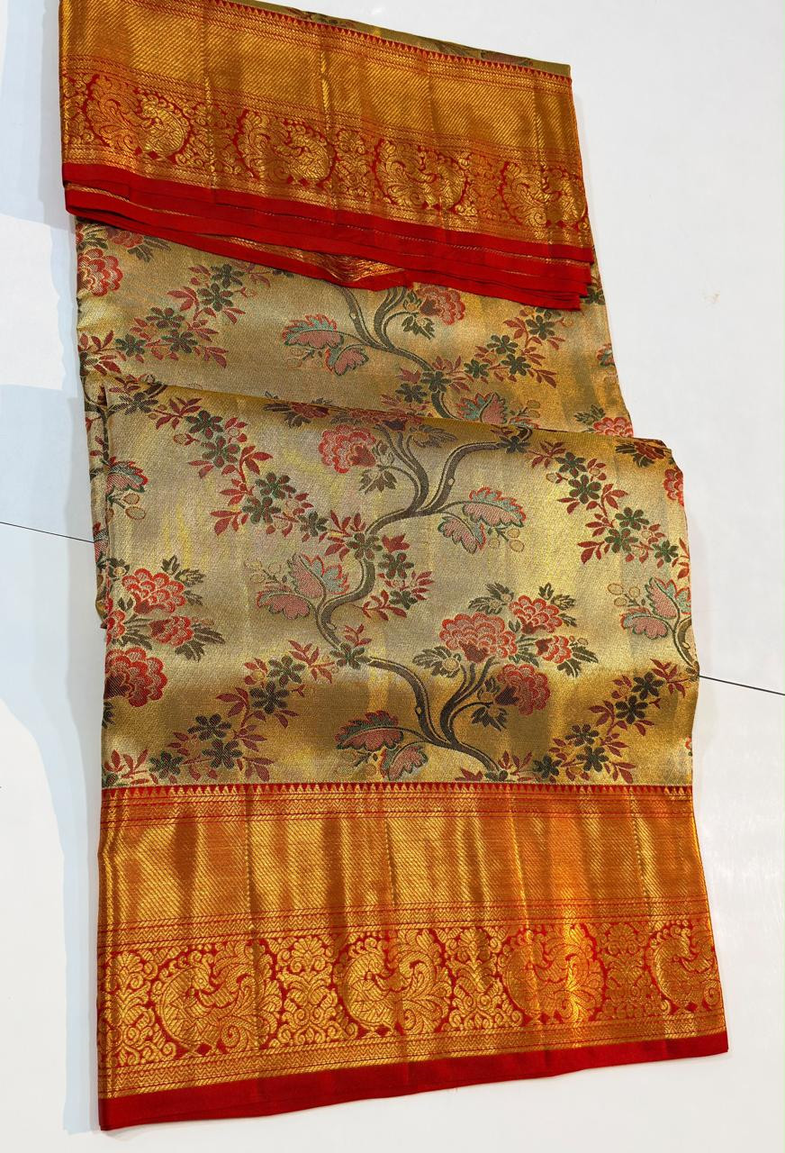 Kanchipuram Pure Tissue Silk Saree