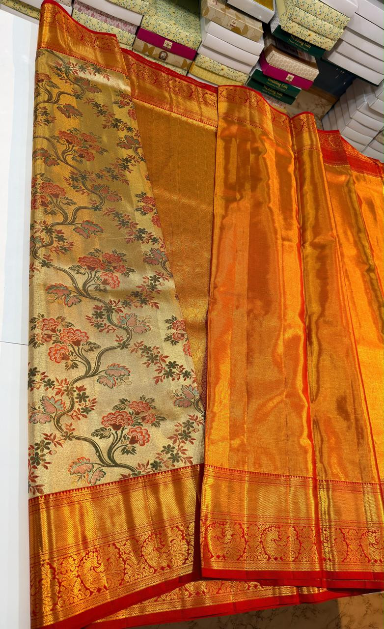 Kanchipuram Pure Tissue Silk Saree