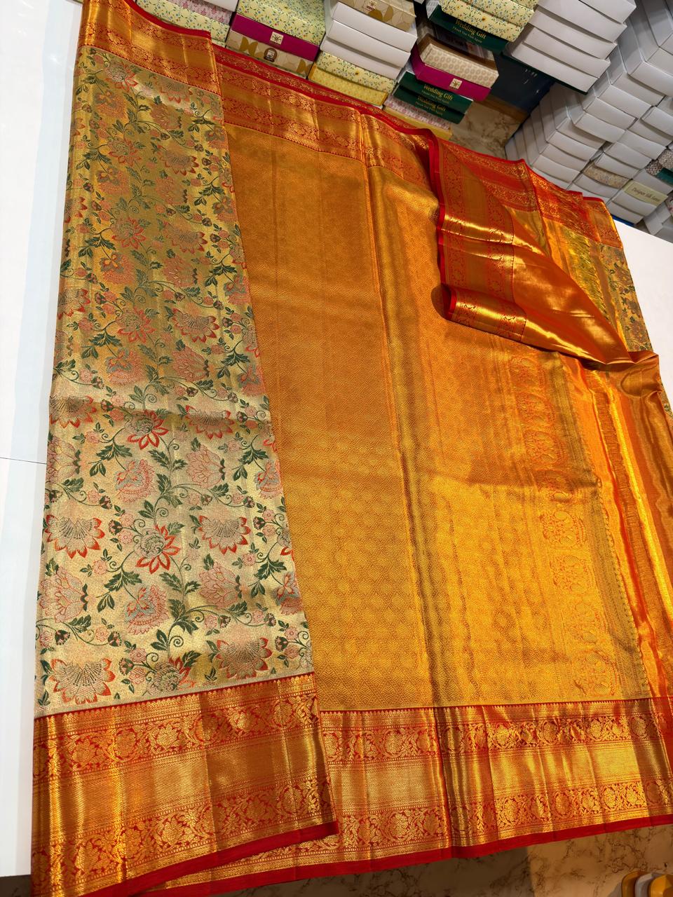 Kanchipuram Pure Tissue Silk Saree