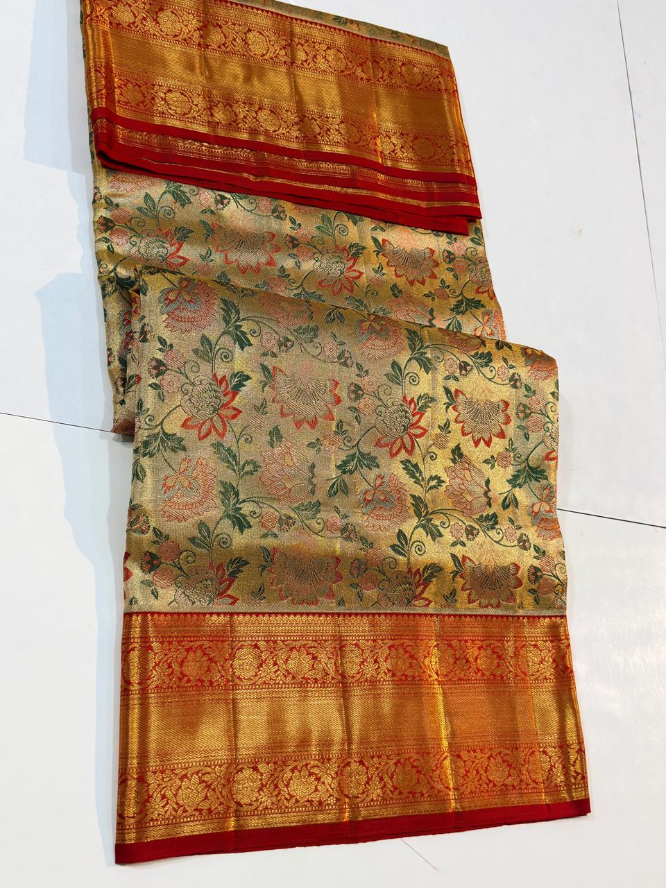 Kanchipuram Pure Tissue Silk Saree