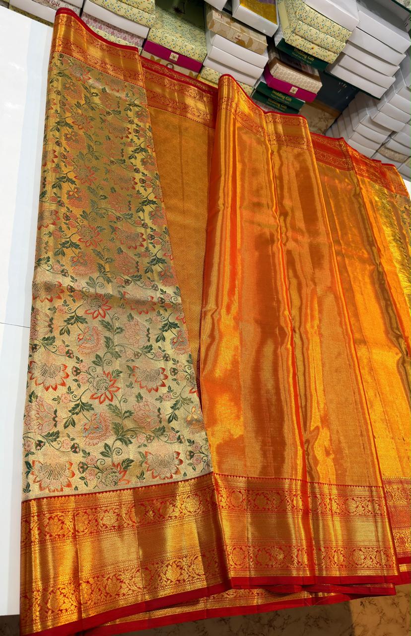 Kanchipuram Pure Tissue Silk Saree