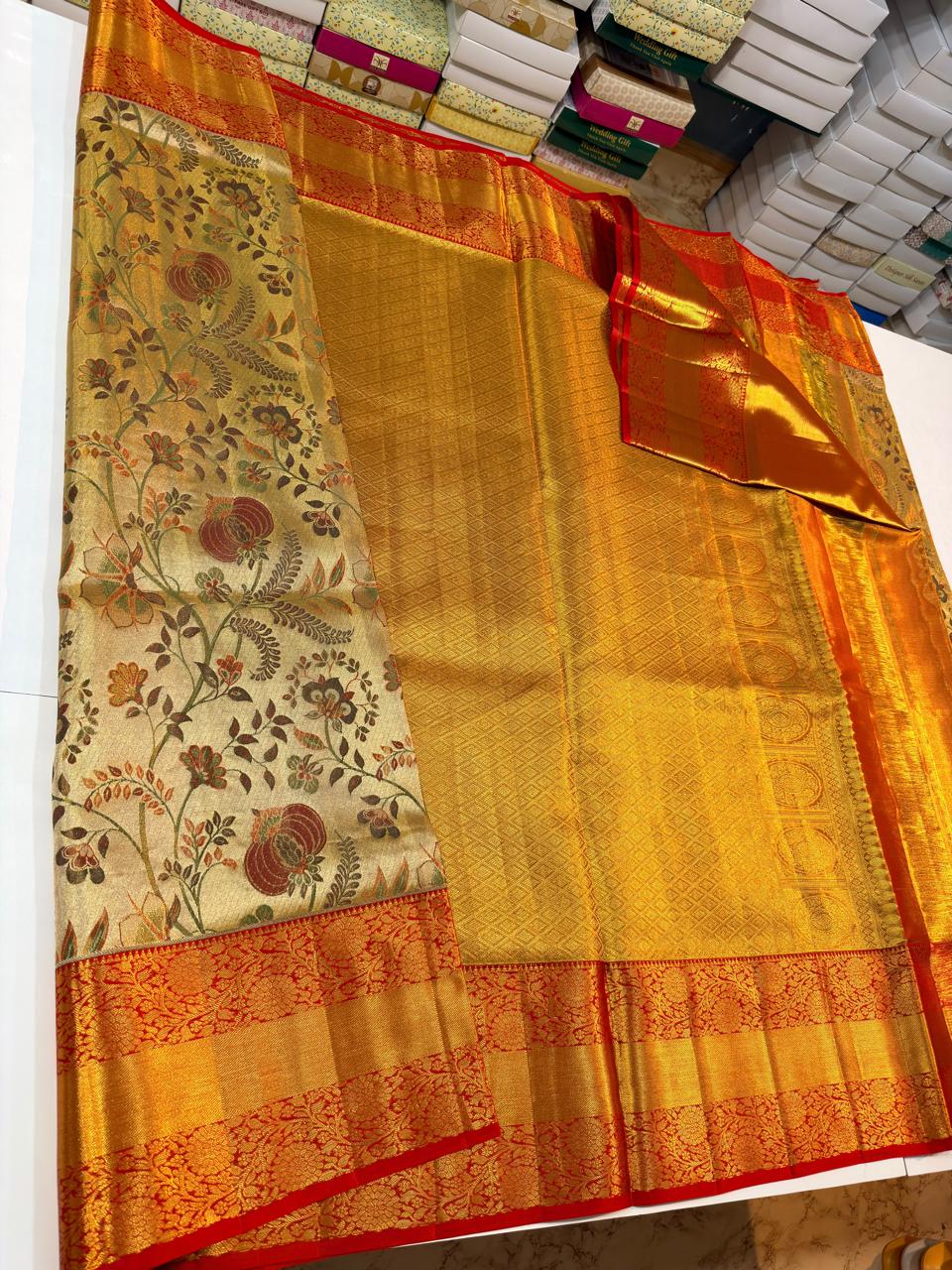 Kanchipuram Pure Tissue Silk Saree
