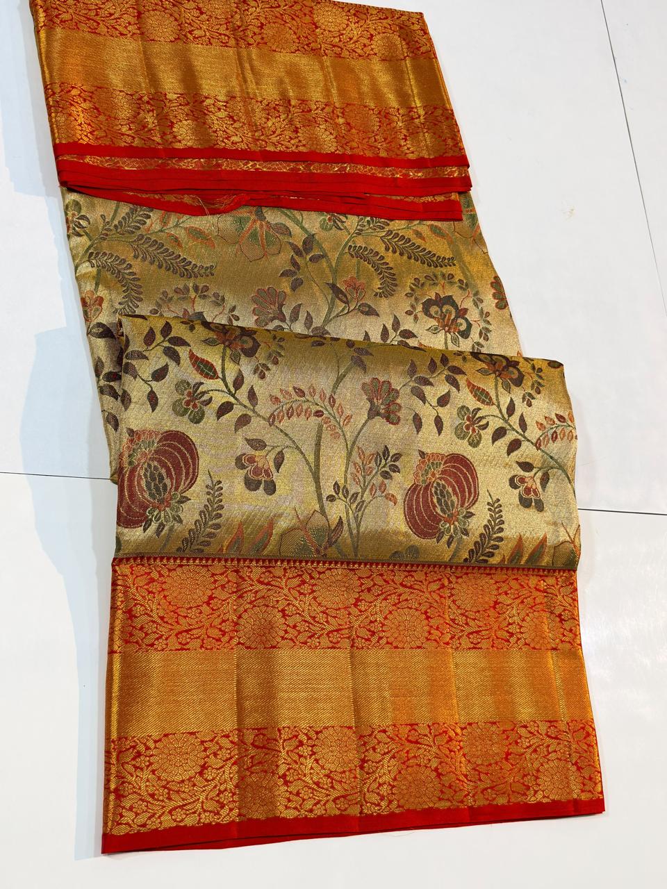 Kanchipuram Pure Tissue Silk Saree