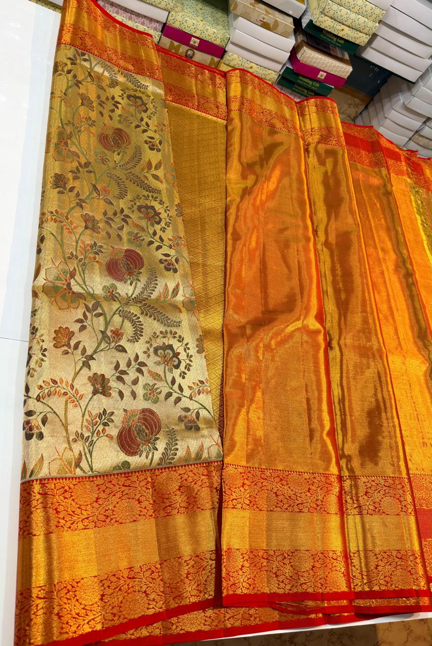 Kanchipuram Pure Tissue Silk Saree