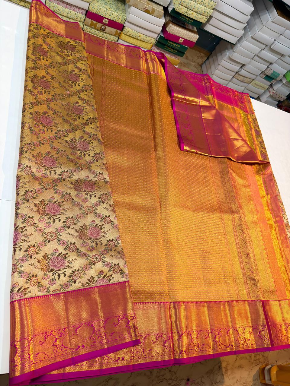 Kanchipuram Pure Tissue Silk Saree