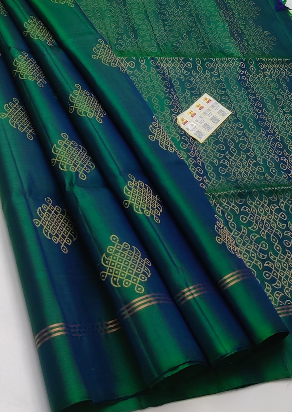 Handloom Pure Double Worp Soft Silk Saree