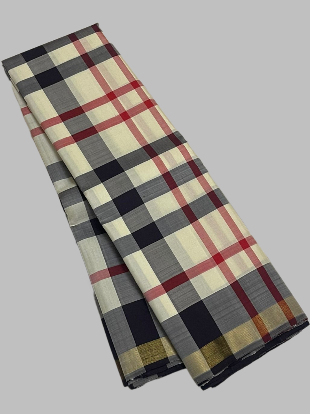 Kanchipuram Pure Silk Checks Saree