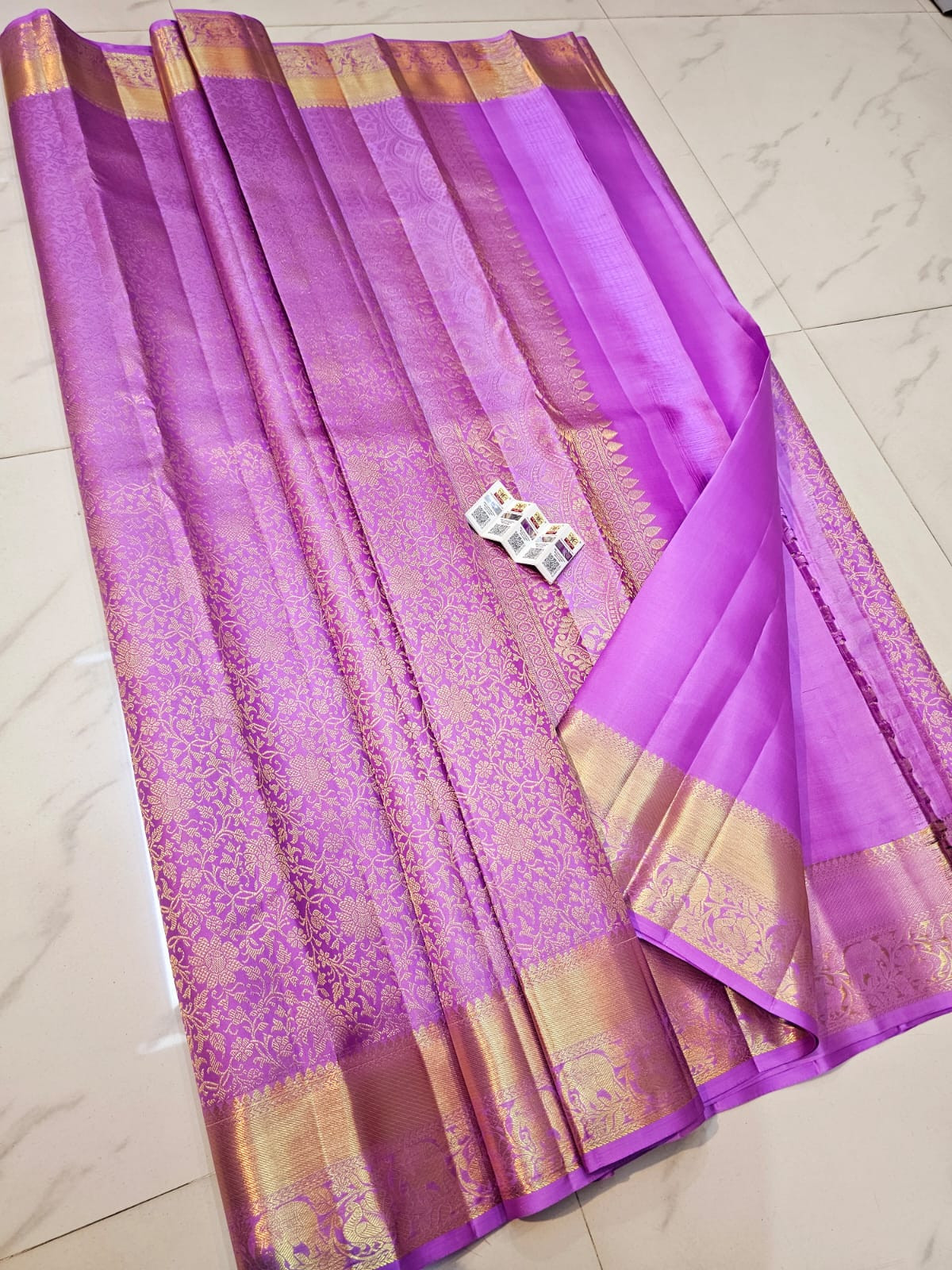 Kanchipuram Pure Silk Handloom Premium Tissue Saree
