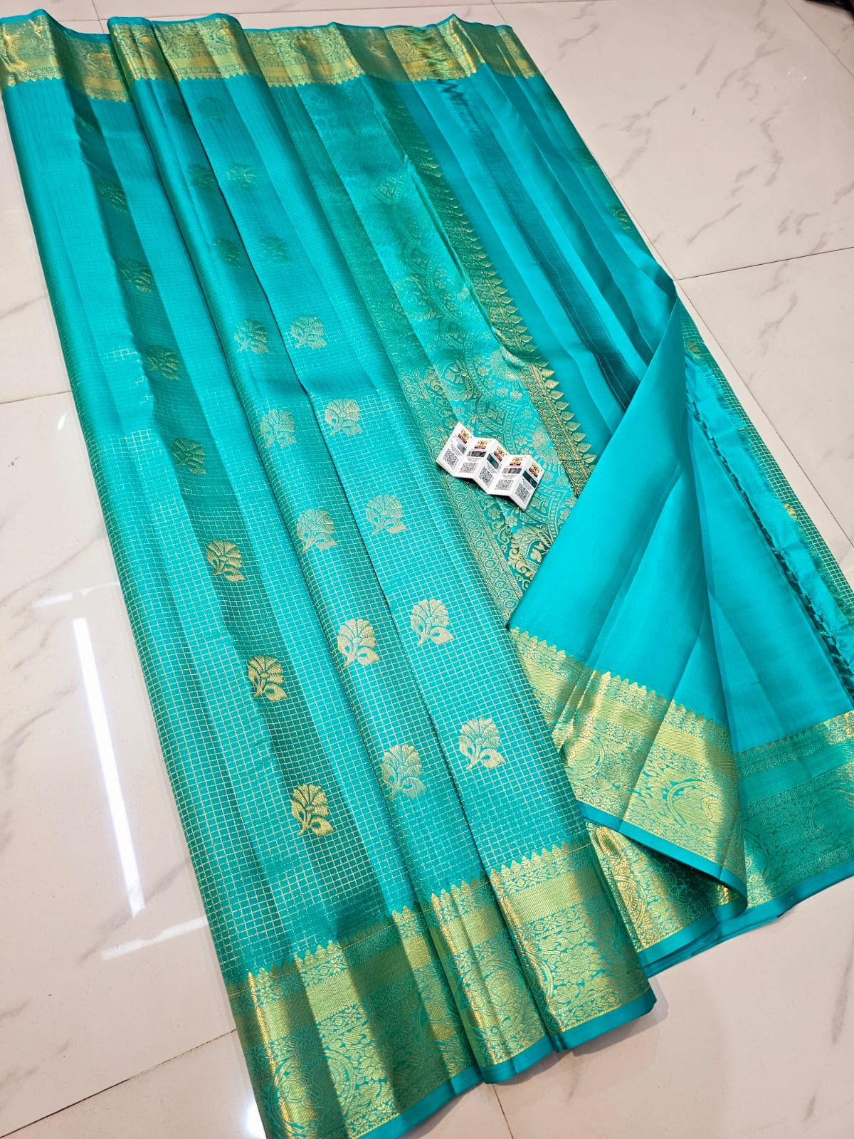 Kanchipuram Pure Silk Handloom Premium Tissue Saree
