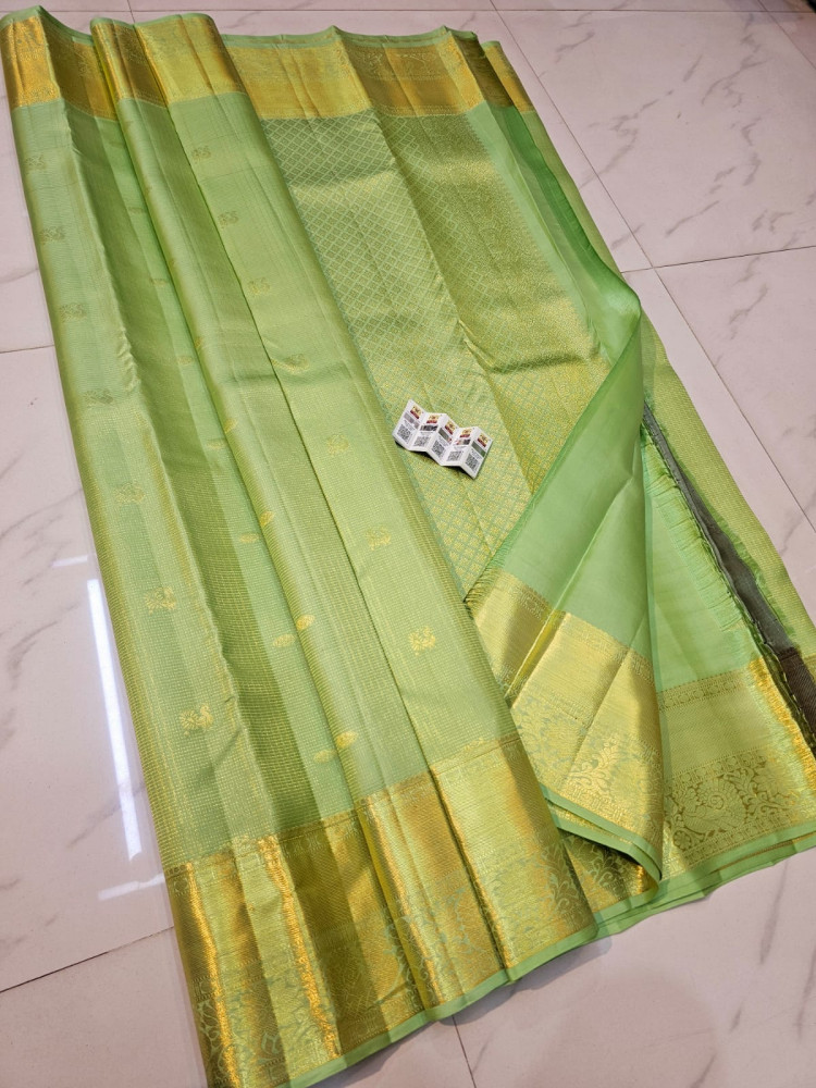 Image of Kanchipuram Pure Silk Handloom Premium Tissue Saree