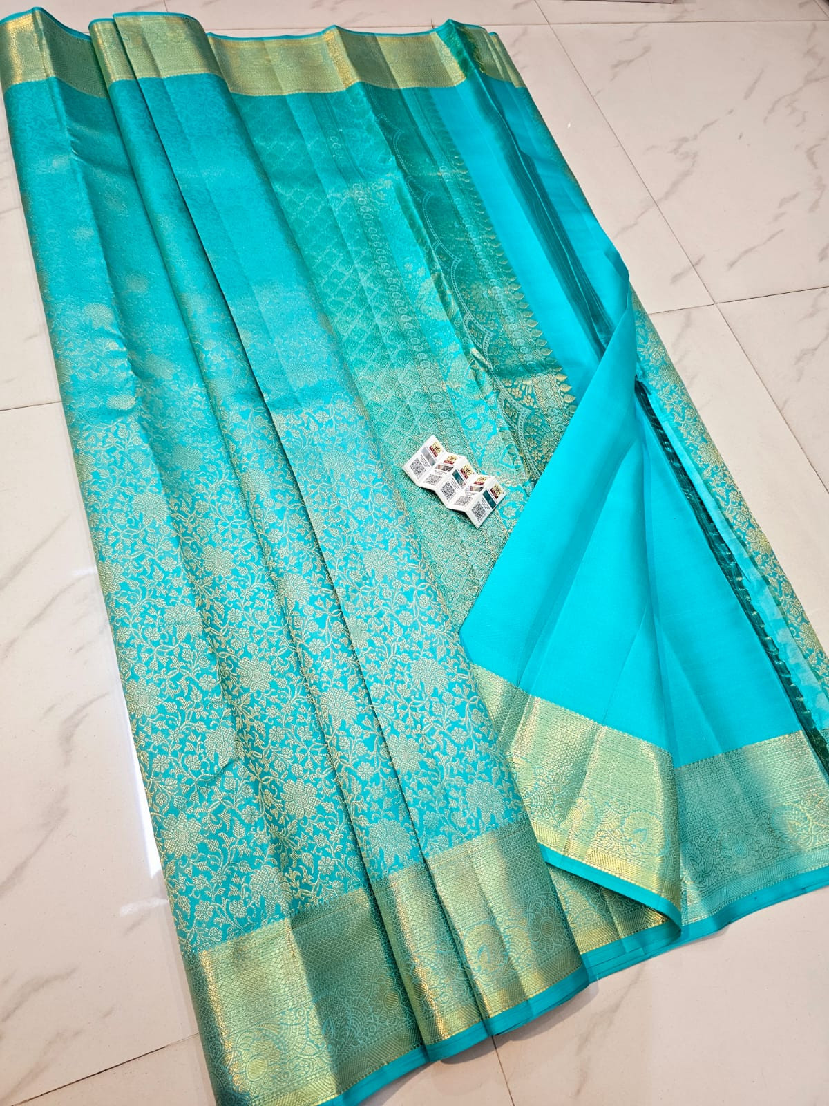 Kanchipuram Pure Silk Handloom Premium Tissue Saree
