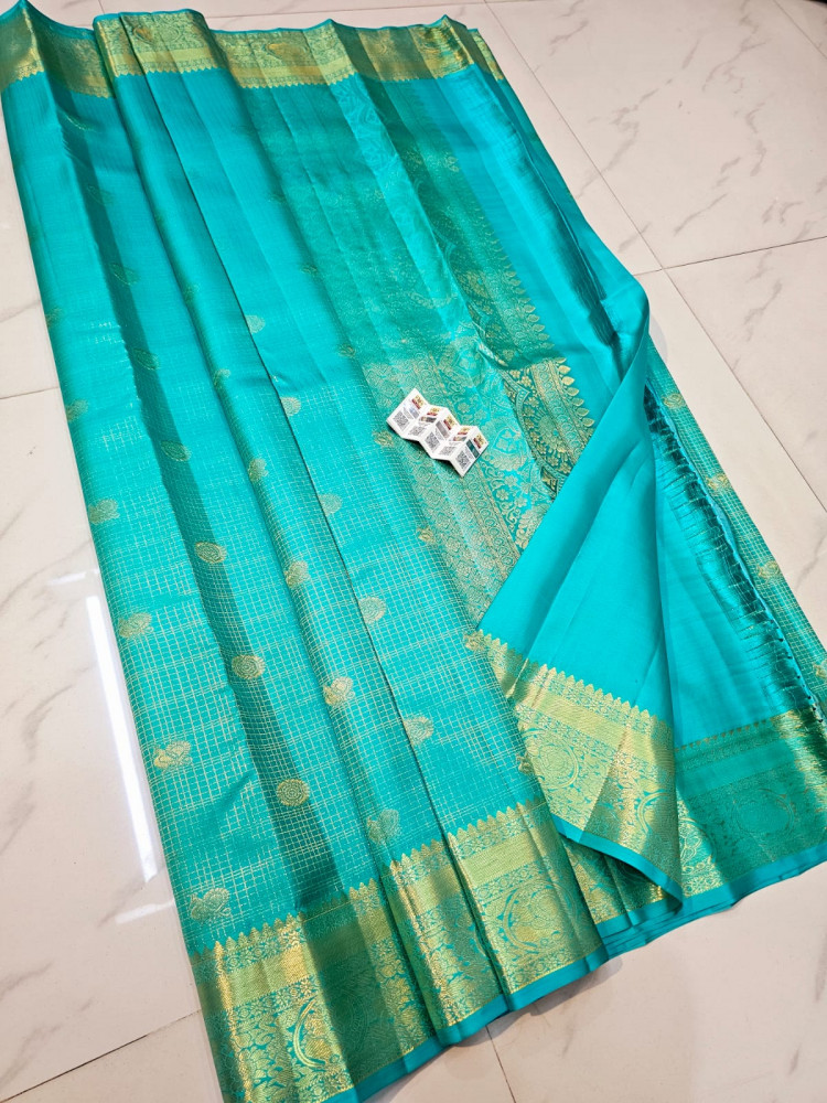 Image of Kanchipuram Pure Silk Handloom Premium Tissue Saree