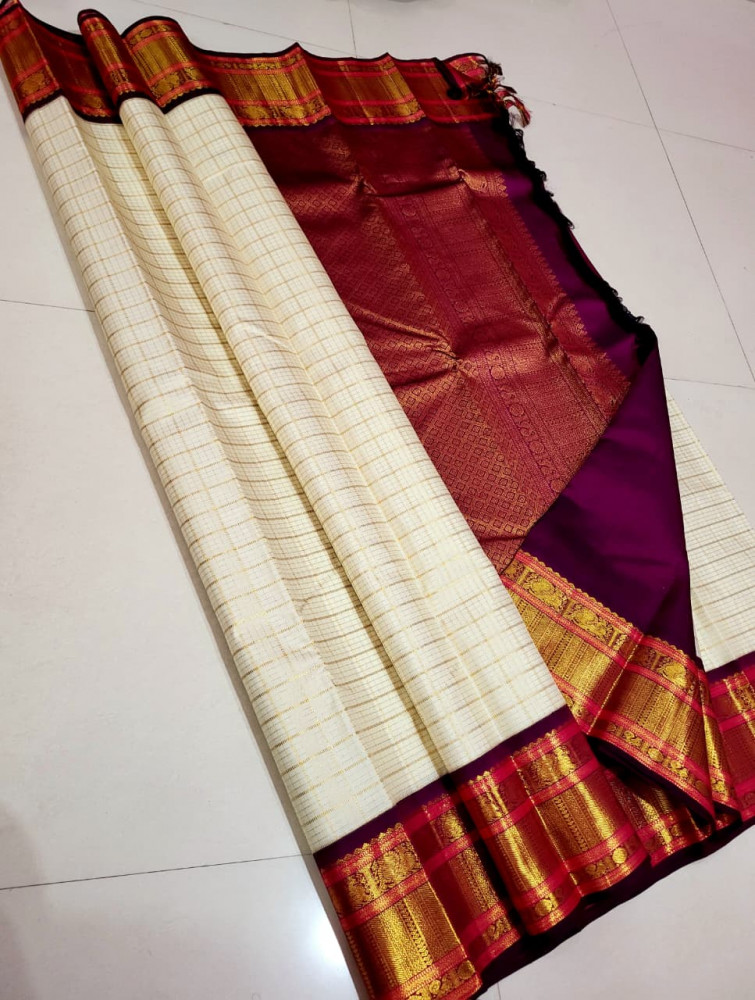 Image of Kanchipuram Pure Silk Handloom Saree