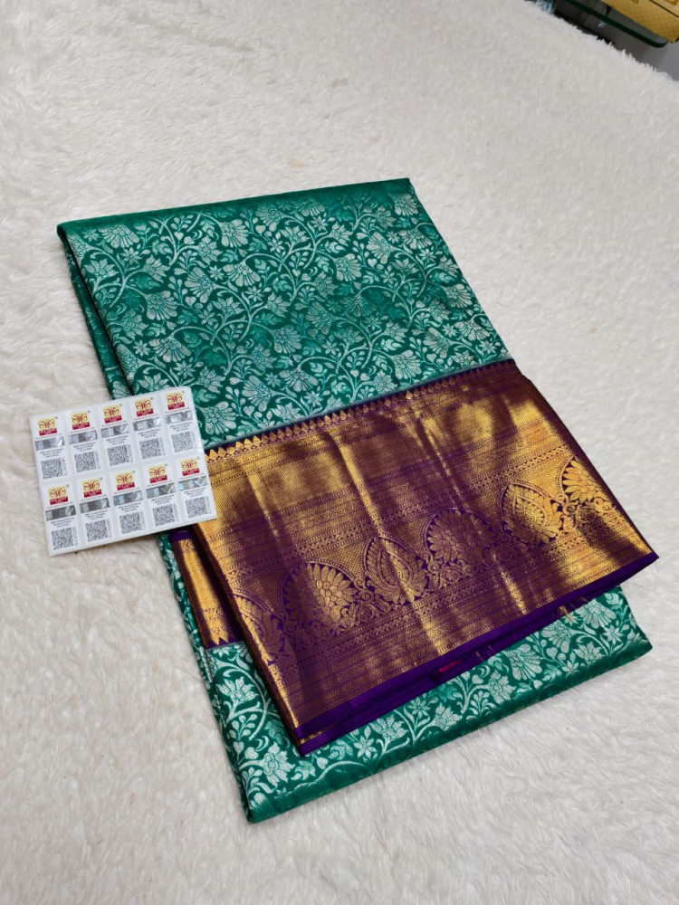 Image of Kanchipuram Pure Silk Tissue Saree