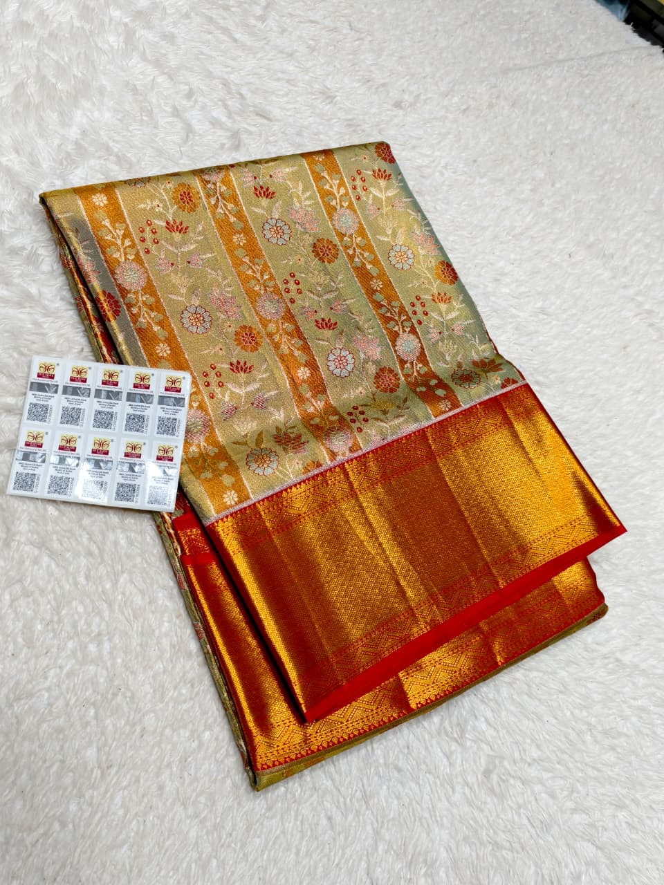 Kanchipuram Pure Silk Tissue Saree