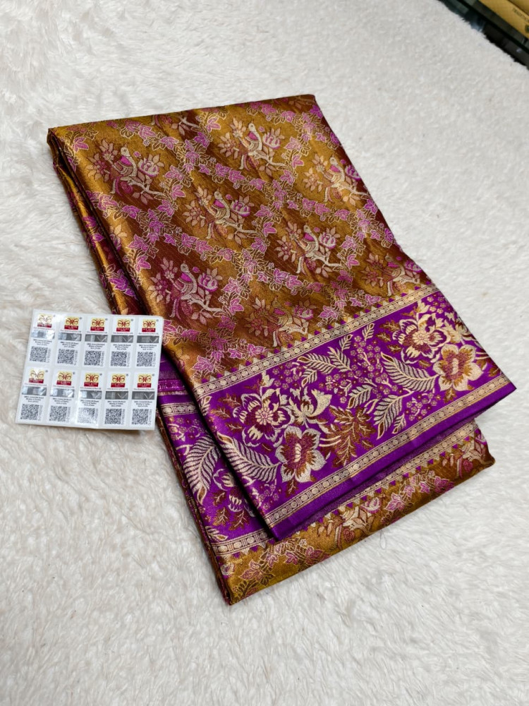 Image of Kanchipuram Pure Silk Tissue Saree