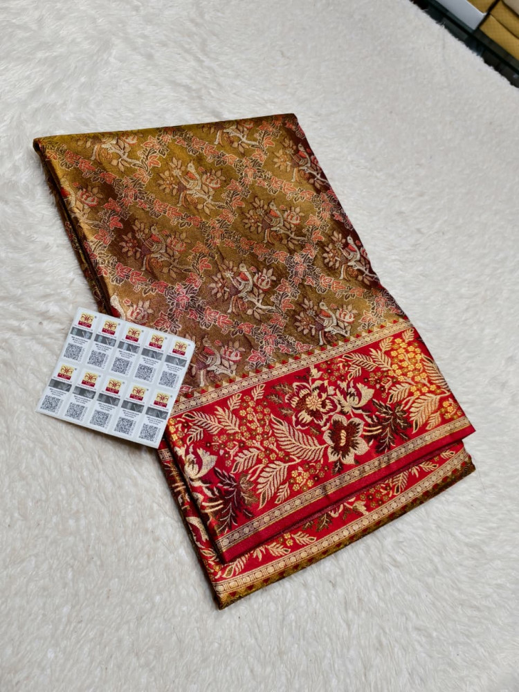 Image of Kanchipuram Pure Silk Tissue Saree