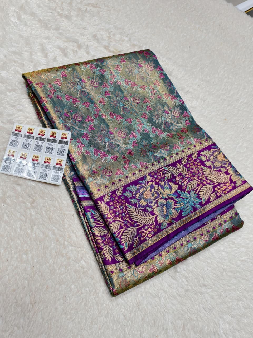 Kanchipuram Pure Silk Tissue Saree