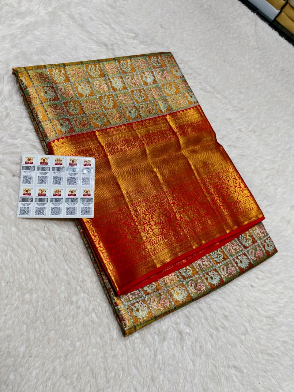 Kanchipuram Pure Silk Tissue Saree