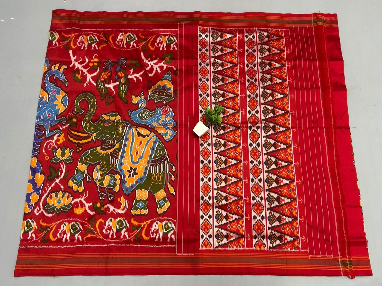 Pochampally Ikkat Patola Madthas Forest Designer Saree