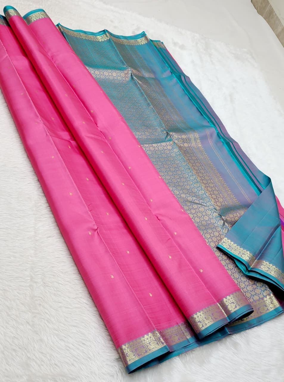 Kanchipuram Pure Silk Small Border Saree