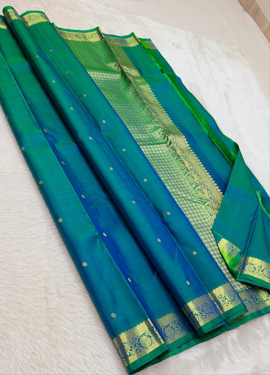 Kanchipuram Pure Silk Small Border Saree