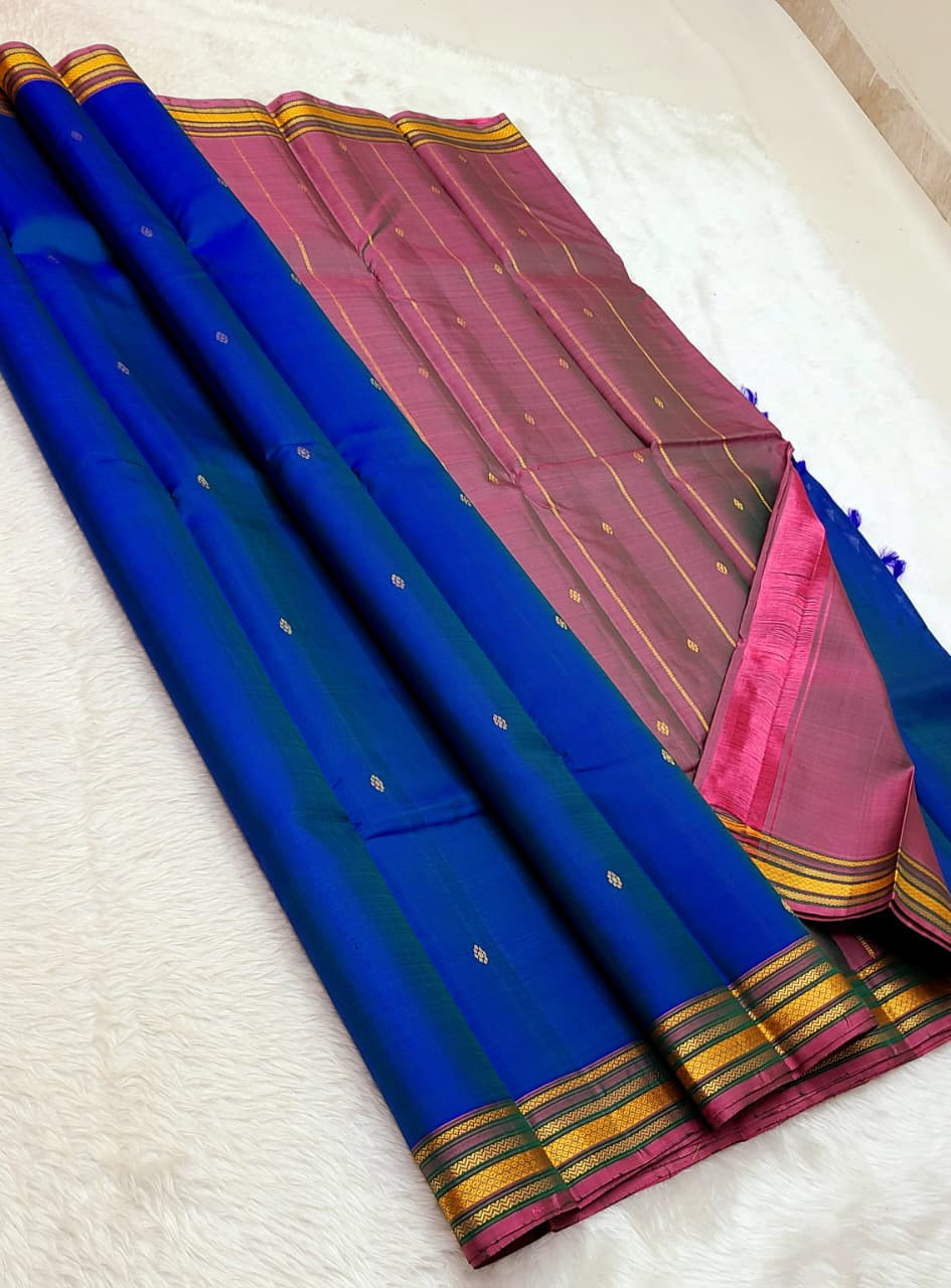 Kanchipuram Pure Silk Small Border Saree