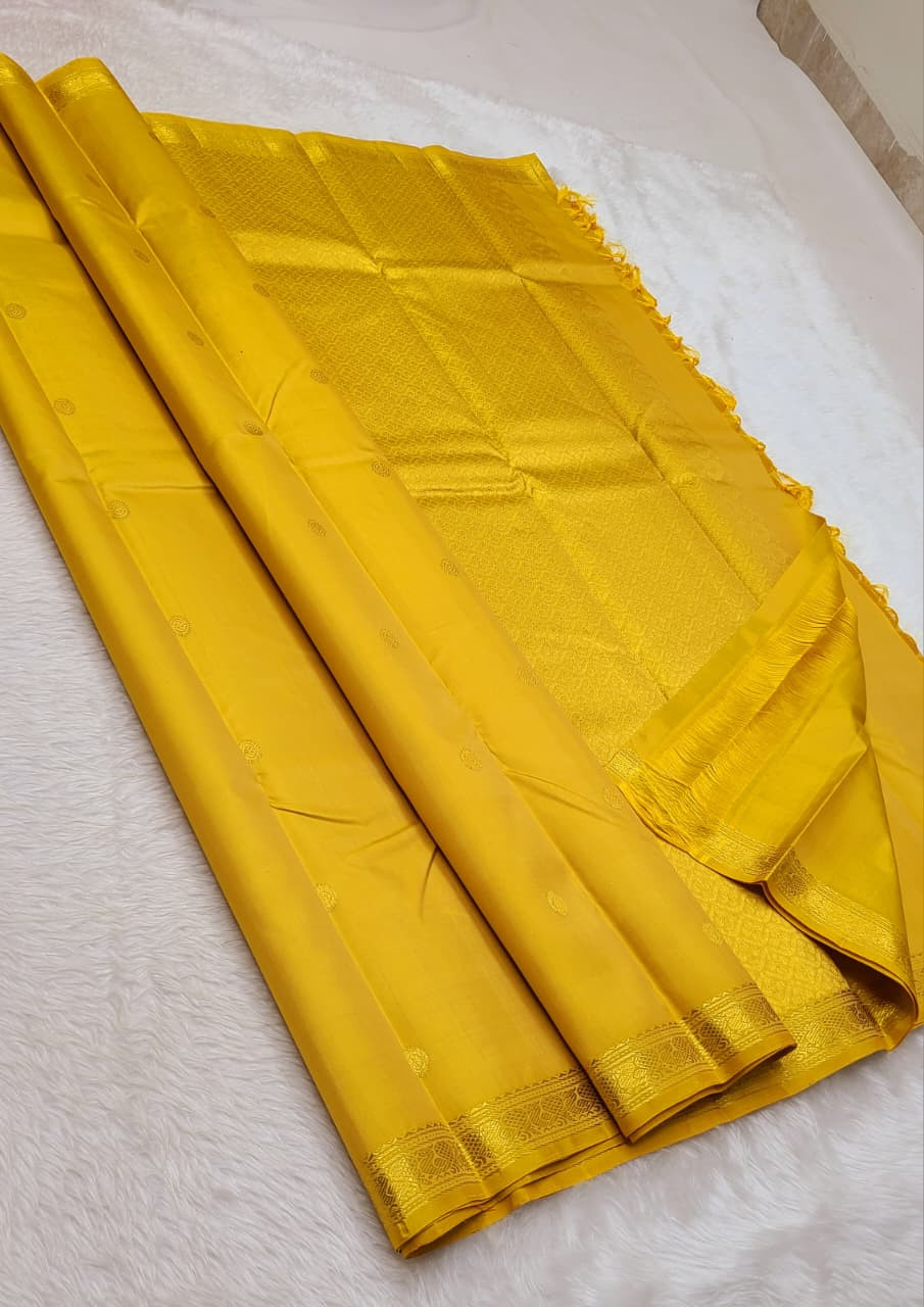 Kanchipuram Pure Silk Small Border Saree