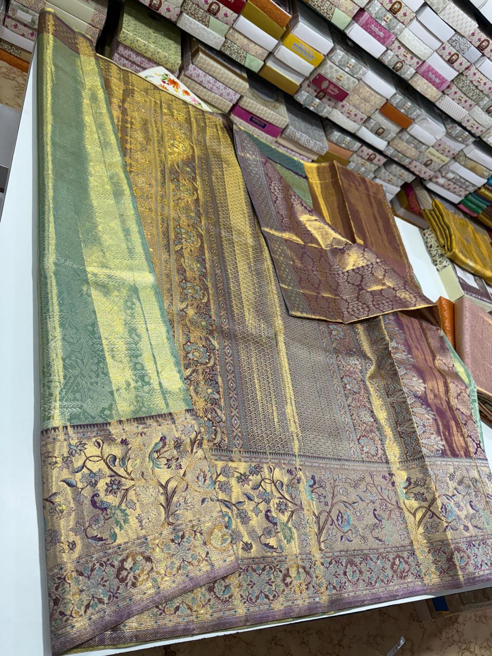 Kanchipuram Pure Tissue Saree
