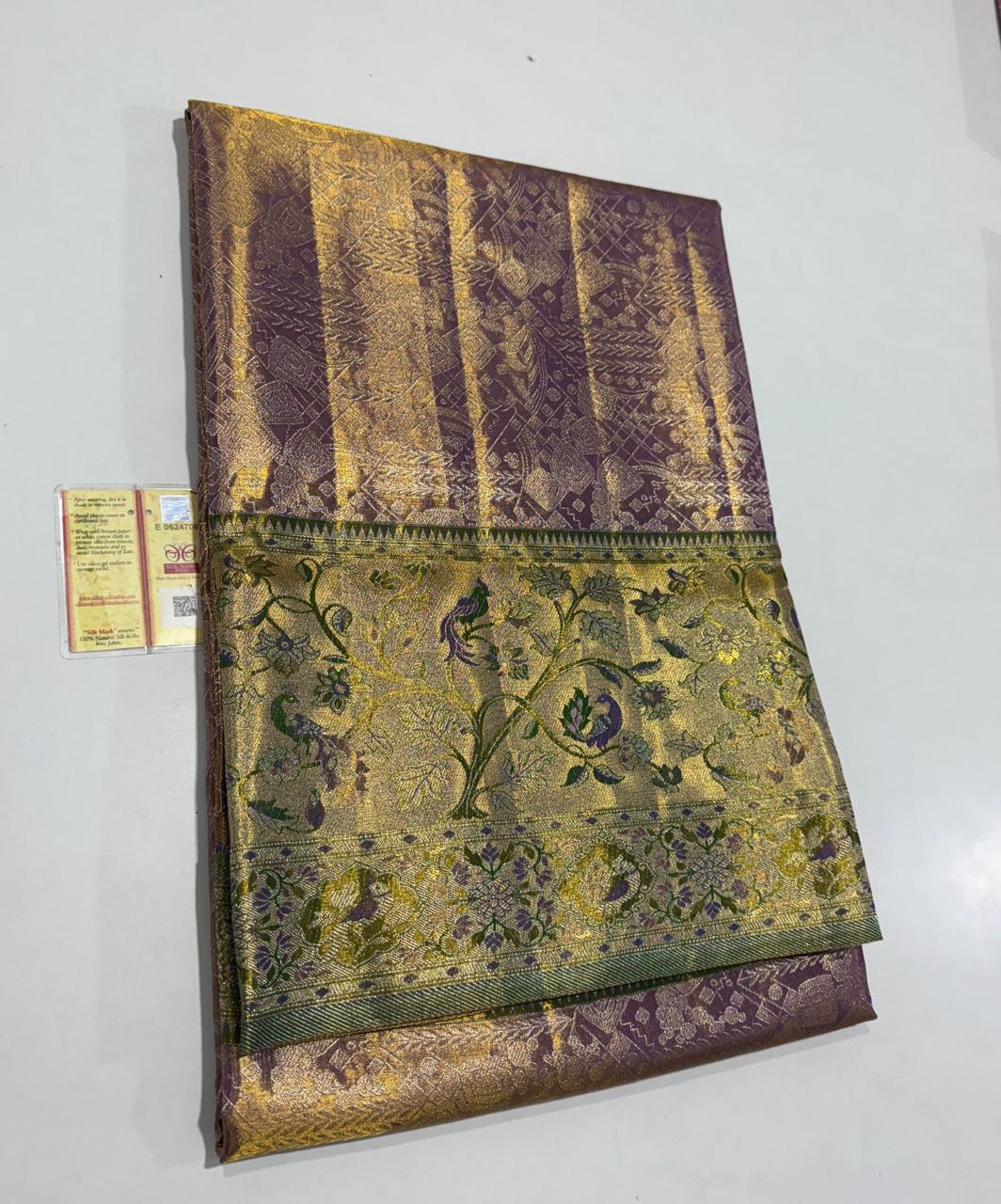 Kanchipuram Pure Tissue Saree