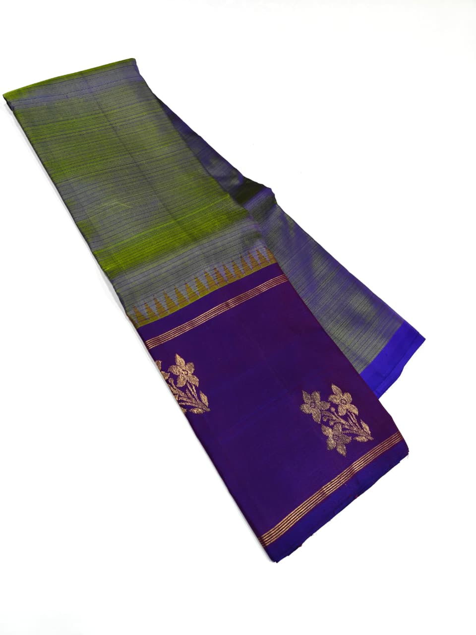 Kanchipuram Full Jacquard Vaira Oosi Pure Silk Saree