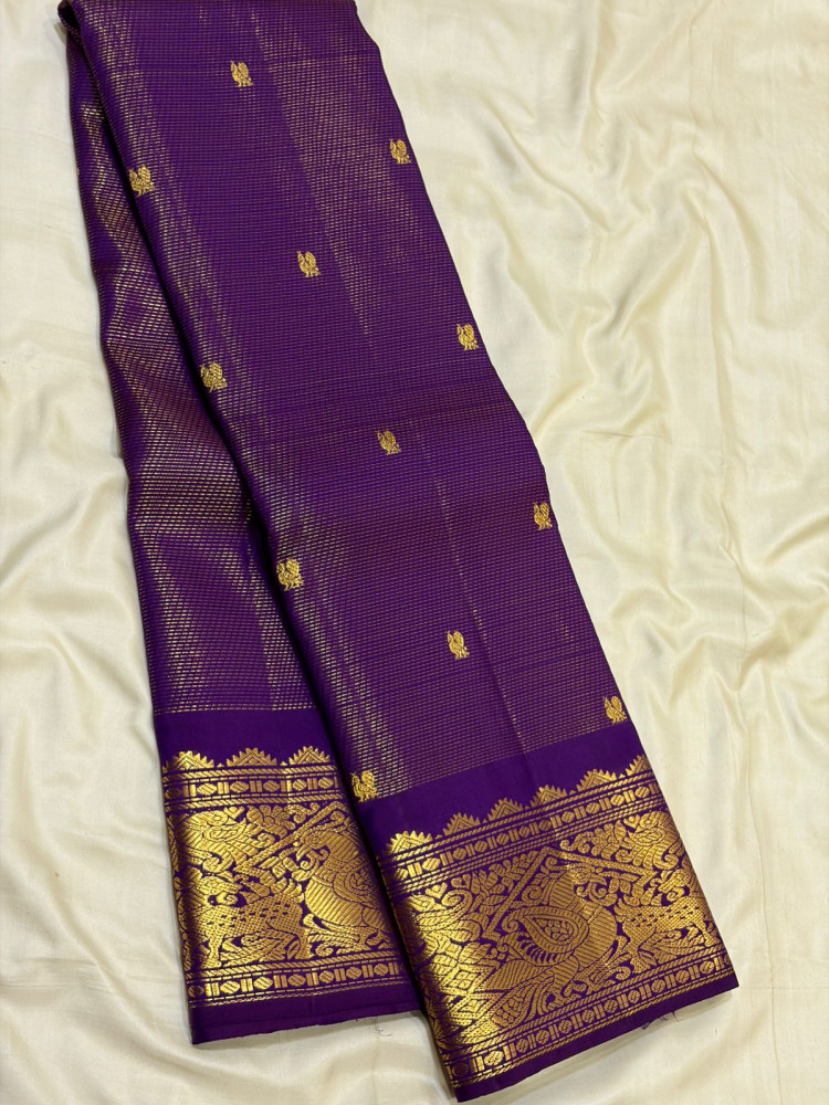 Image of Kanchipuram Pure Silk Vaira Oosi Saree