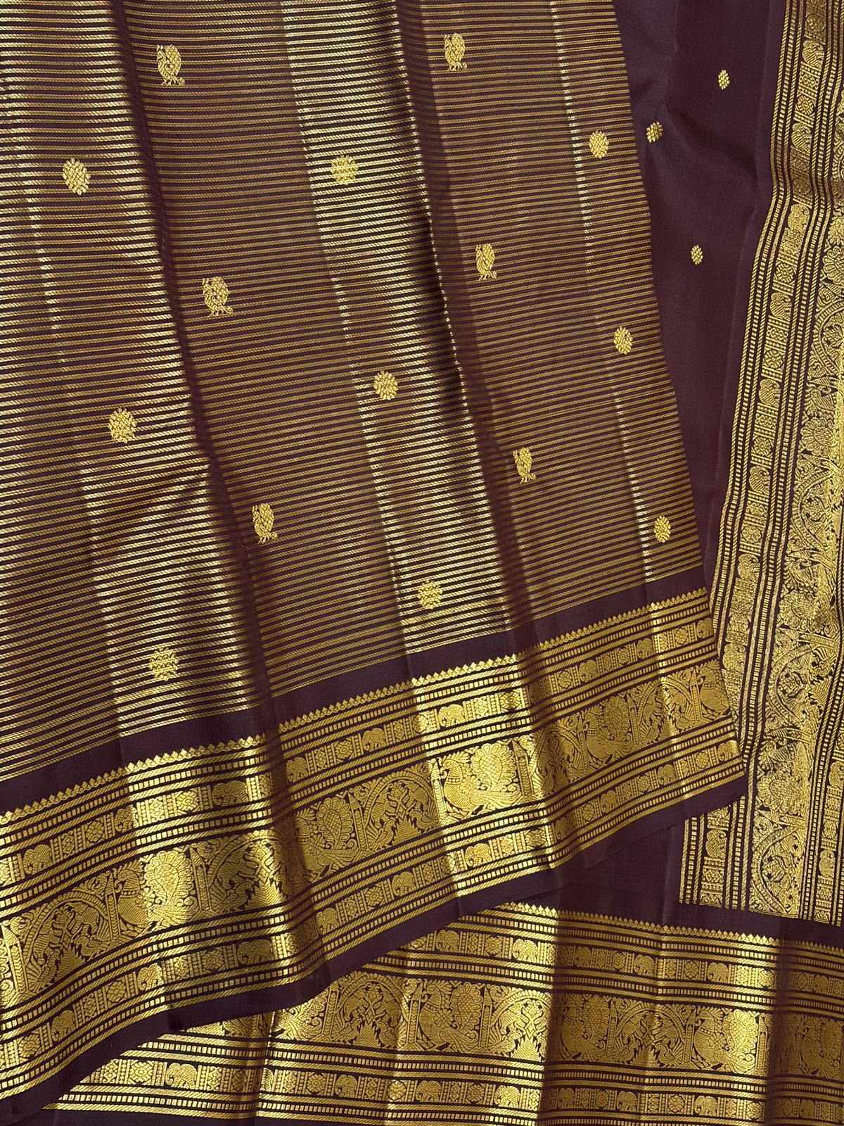 Kanchipuram Pure Silk Vaira Oosi Saree