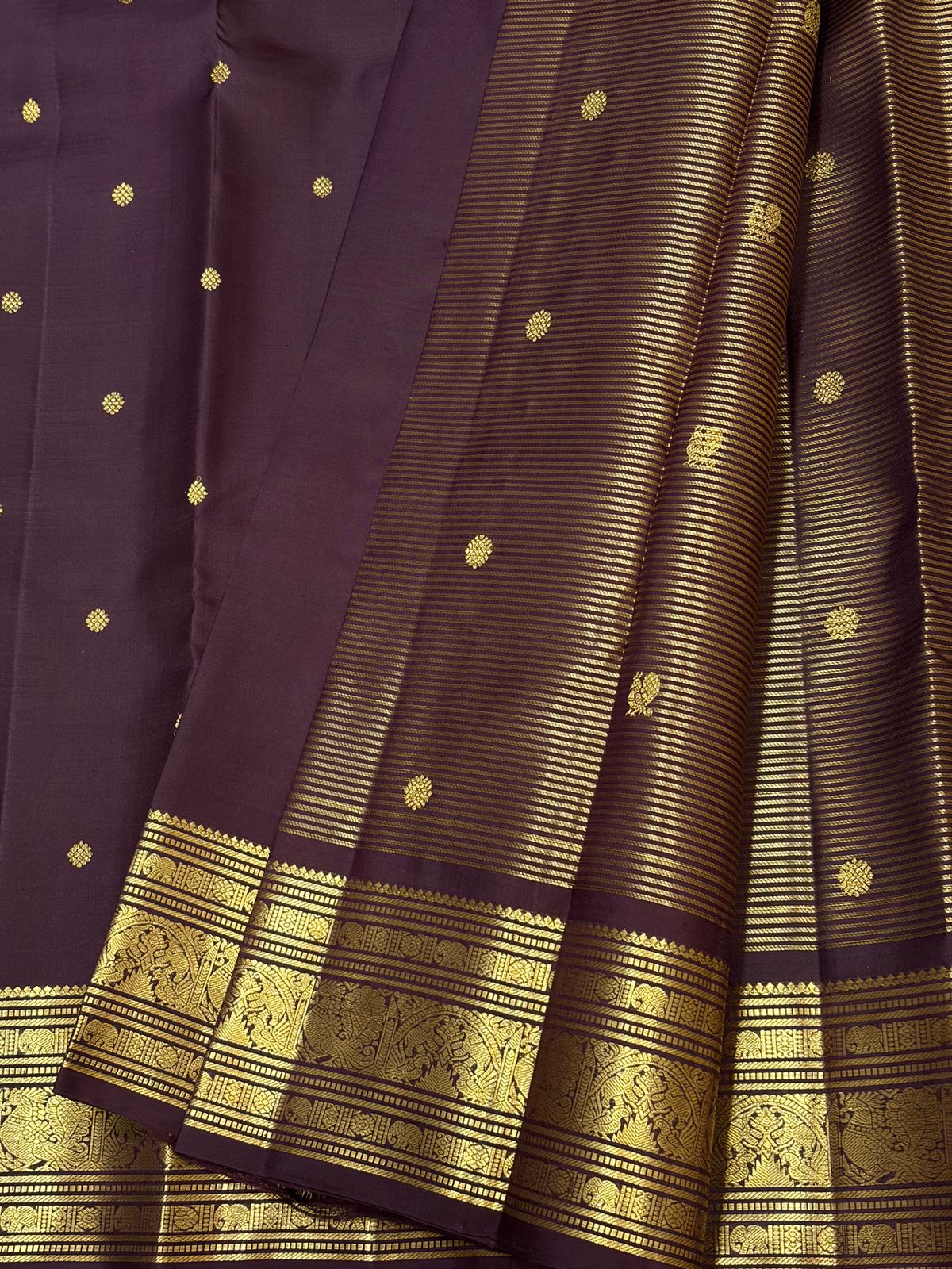 Kanchipuram Pure Silk Vaira Oosi Saree