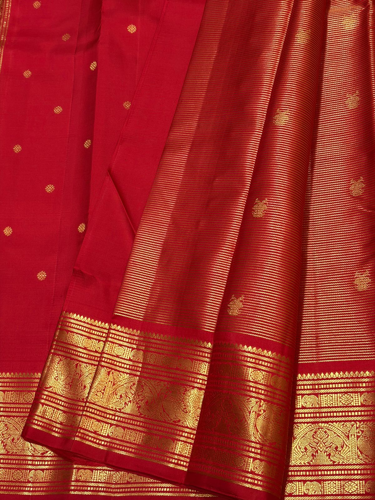 Kanchipuram Pure Silk Vaira Oosi Saree