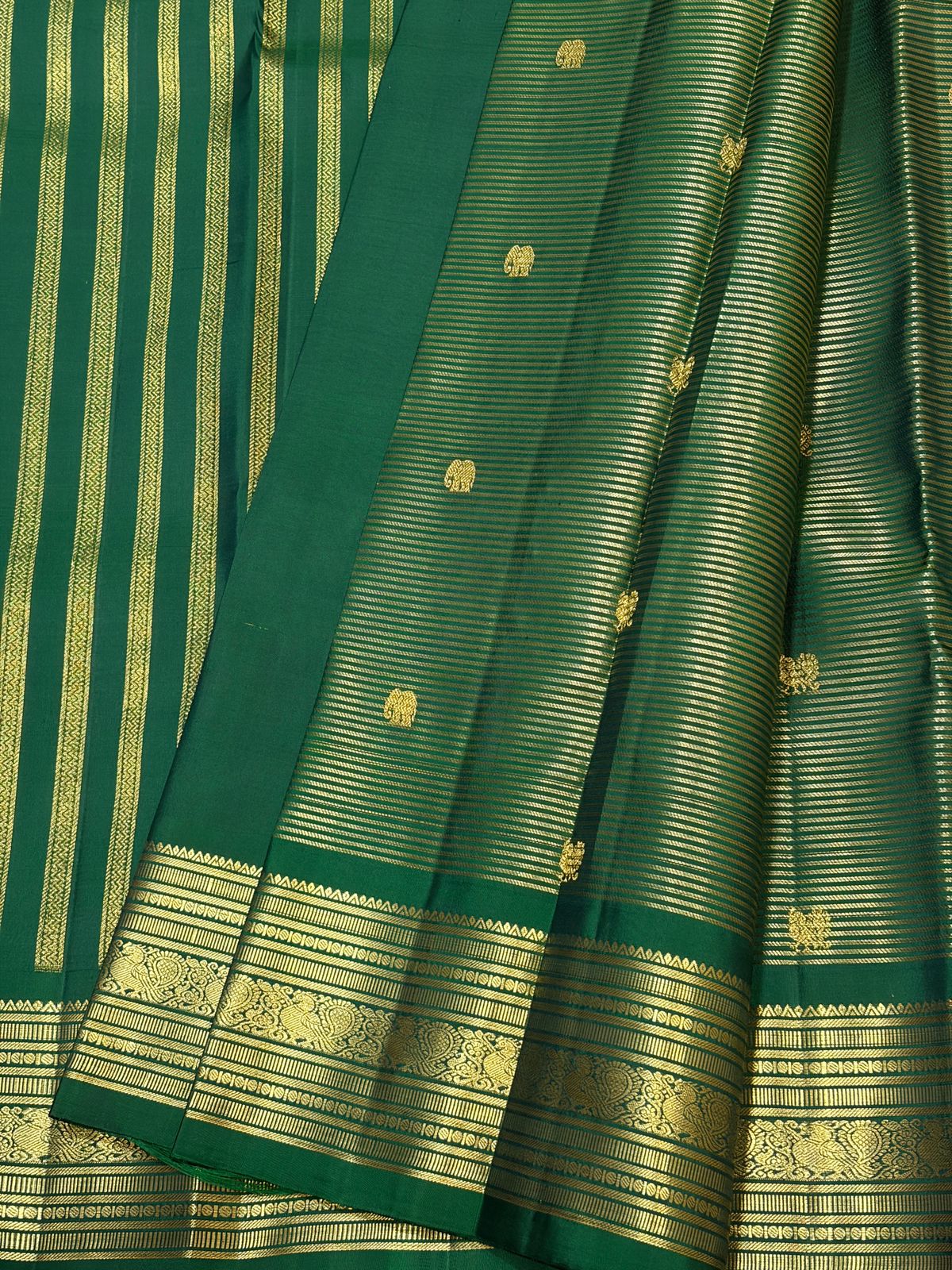 Kanchipuram Pure Silk Vaira Oosi Saree