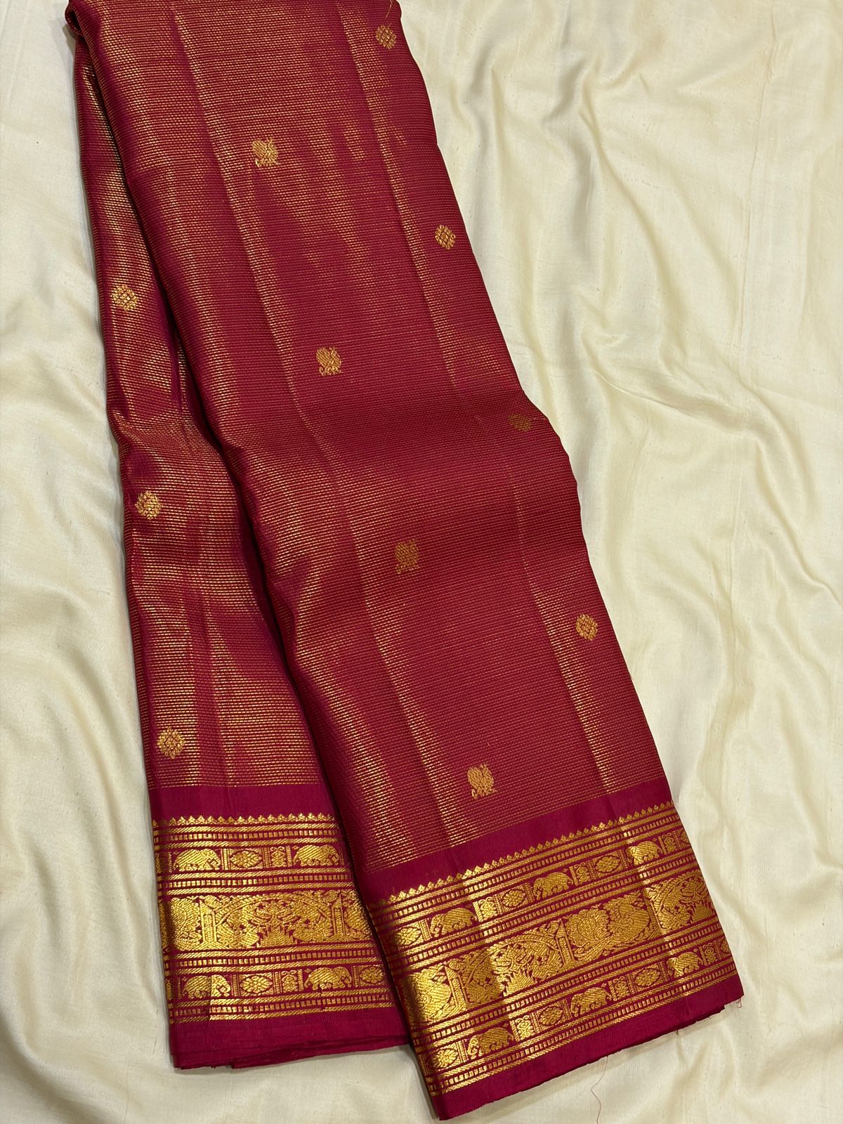 Kanchipuram Pure Silk Traditional Border Saree