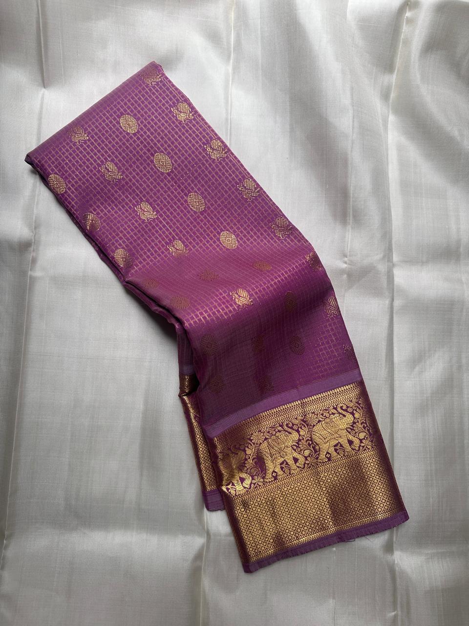 Kanchipuram Pure Silk Vaira Oosi Saree